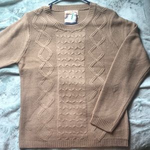 Knit khaki brown sweater